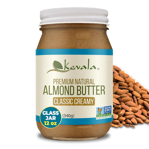 Kevala Almond Butter Creamy - Premium Natural Sandwich Spread with No Dairy