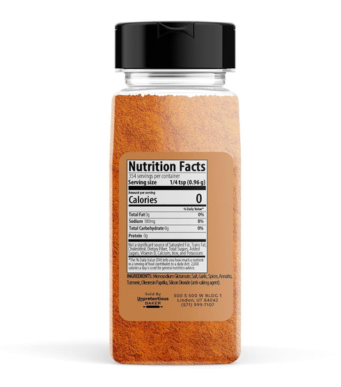 Unpretentious Caribbean Sazón, 12 oz, Flavorful & Savory, Latin Cuisine, Seasoning Blend