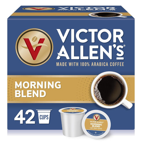 Victor Allen's Coffee Morning Blend, Light Roast, 42 Count, Single Serve Coffee