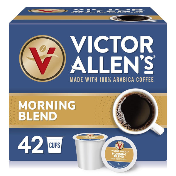 Victor Allen's Coffee Morning Blend, Light Roast, 42 Count, Single Serve Coffee