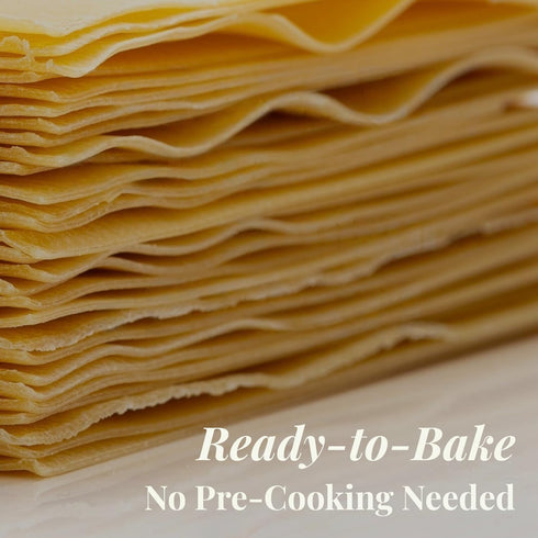 #120 17.6oz (Pack 2) Granoro Egg Lasagne Oven Ready Pasta Sheets - Authentic Italian Durum Wheat Semolina & Eggs pasta