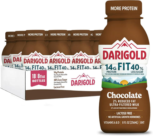 DARIGOLD FIT - Ultra-Filtered, Low Fat, Lactose Free Chocolate Milk - 14g
