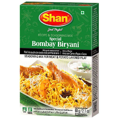 2.1 oz (Pack 8) Shan - Bombay Biryani Masala Seasoning Mix