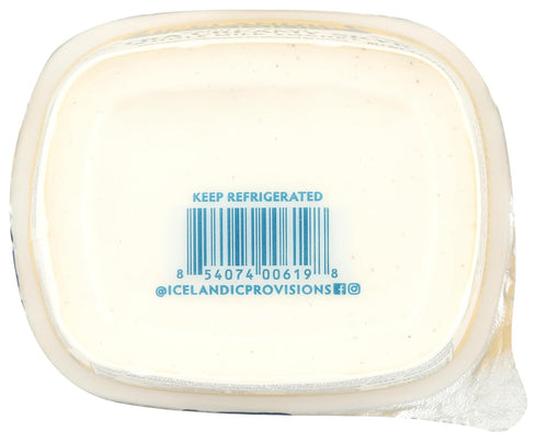 4.4 Icelandic Provisions, Yogurt Skyr Whole Milk Vanilla Bean, Ounce