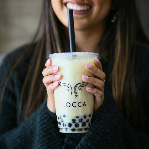 24 Premium Boba Tea Kit by Locca | Makes up to Drinks | Bubble Tea Gift Kit | Thai Tea Edition with Jasmine and Black