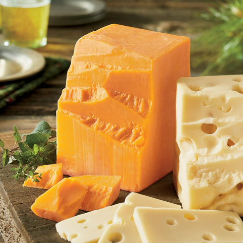 1 lb. The Wisconsin Cheeseman Aged Sharp Cheddar Cheese Block Gourmet Wisconsin Cheese Snack, Traditional Flavor, Great