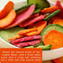laweny 6.70oz snacks190g Dry radish slices freeze-dried three-color radish slices fruit and vegetable crisp slices