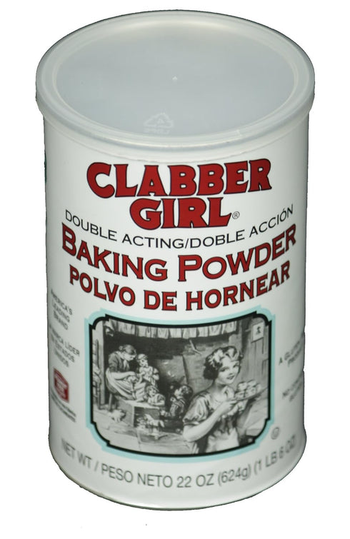 Clabber Girl Double Acting Baking Powder, 22 Ounce Container