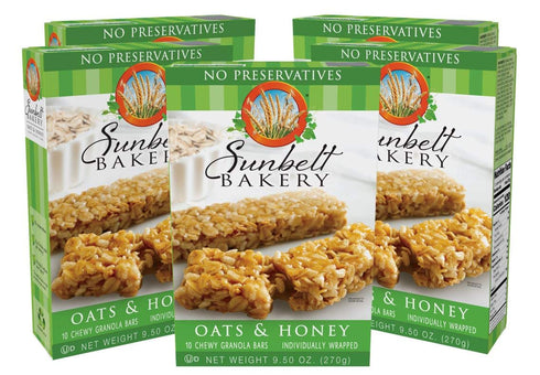 Sunbelt Bakery Oats & Honey Chewy Granola Bars, 50-1.0 OZ Bars (5