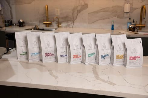 CHOCOLATTE ESPRESSO BAR 1/5, (1 lb, Chocolatte, Peru Highlands Artisan Coffee Light Roast Small Batch Cajamarca