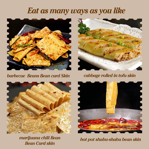 Nakazawa 300G Tofu sheets, Tofu Skin, Containing Protein, Vegetarian Dried Bean Skin Mixed With Cold Vegetables, Hot
