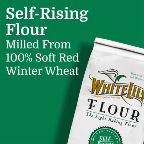 White Lily 2 lb (Pack 2) Self-Rising, Enriched Bleached Flour, Bag