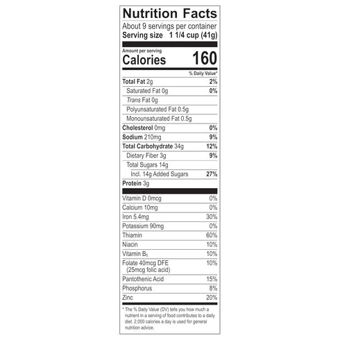 Mom's Best 13.5 OZ (Pack 7) Honey Nut Toasty O's Breakfast Cereal, Toasty Breakfast Cereal Made With Real Honey, No
