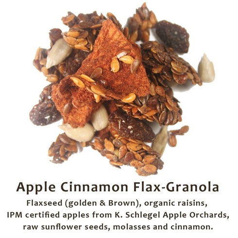 Columbia County Bread & Granola Pack: 12 oz, 3 pack Flax Granola - Variety Fruit & Berry, Pumpkin Spice, and Apple