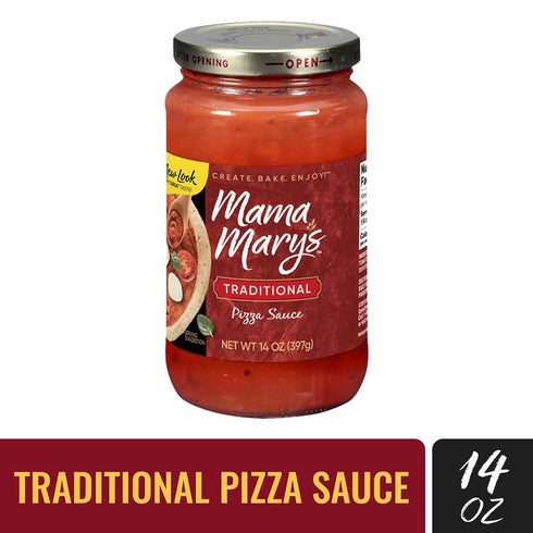 Mama Mary's 14 (Pack 12) Traditional Pizza Sauce, Ounce