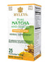 Hyleys Matcha Tea Bags with Turmeric, 25 Bags Japanese Pure Matcha Wellness Green Tea