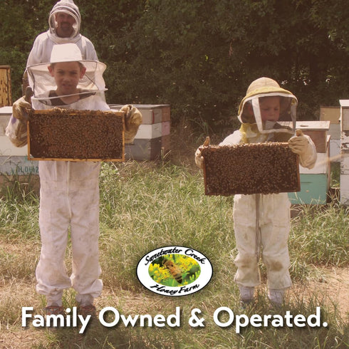 Sweetwater Creek Honey Farm 100% 32 oz 100% Peach Honey - Made from Pure, Raw, & Unfiltered Honey, Peach-Infused