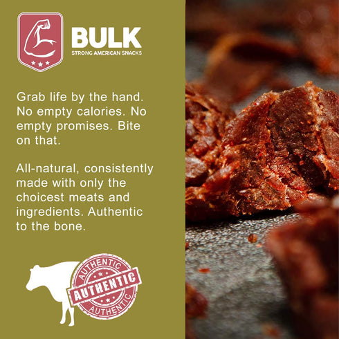 Packs Protein-Packed 2.25 (Pack 1) Bulk Beef Jerky - Brisket Jerky - Soft and Tender - All Natural - Beef Jerky Snack