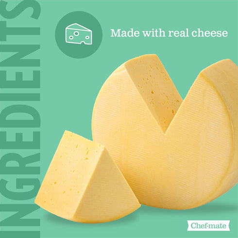 6 lb 10 oz (#10 Chef-mate White Cheddar Cheese Sauce and Queso, Canned Food for Mac and Cheese, Can Bulk)