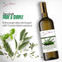 750ml (25oz) Chef Jean Pierre's Tuscan Herb Olive Oil - Naturally Infused, Glass Bottle - Elevate Your Dishes with a