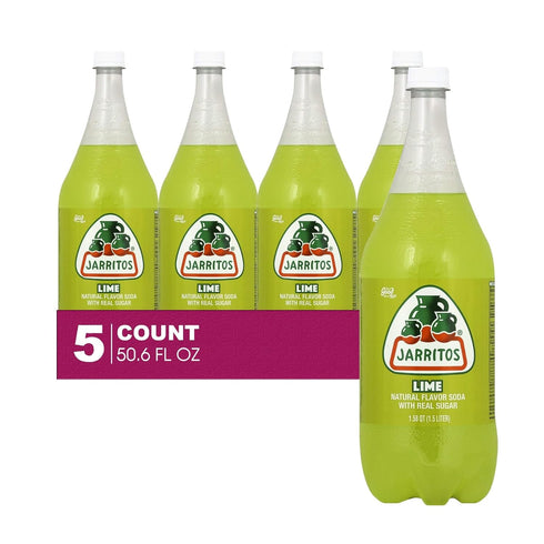 Jarritos 5-Pack of Lime Mexican Soft Drink Plastic Bottle 50.7 fl oz