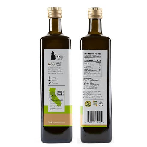 100% 750ml 750 ml (Pack 1)) Cobram Estate Mild California Extra Virgin Olive Oil, First Cold Pressed, Non-GMO, Keto