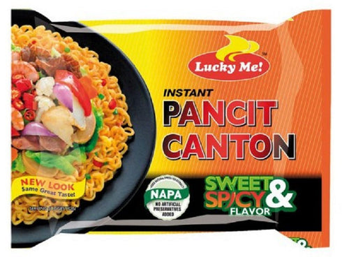 by Lucky Me! Lucky Me Pancit Canton Sweet and Spicy Flavor, Instant Chow Mein, 20