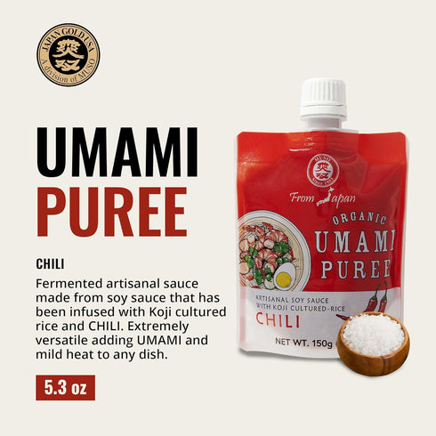 Muso From Japan - Organic Umami Chili Puree, Japanese Flavor Enhancer, 5.2 oz (Pack of 1)