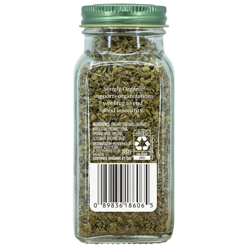 Simply Organic Italian Seasoning, Certified Organic | 0.95 oz | Pack of 2