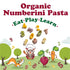 8.8 oz (Pack 3) Food to Live Organic Numberini Pasta - Eat. Play. Learn, of Multicolor Italian Fun Kid's Pasta, Made