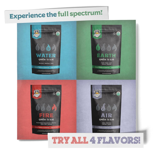 Fermentaholics - Element Kombucha Tea Blends | USDA Certified Organic Kombucha Tea Blend | Kosher Certified