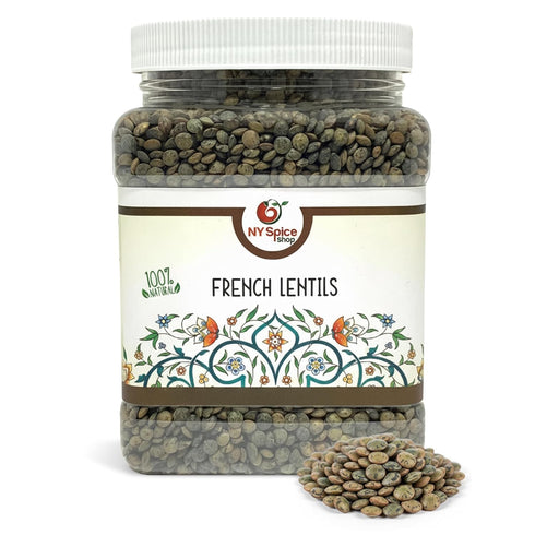 NY SPICE SHOP French Lentils 1.5 Pounds French Green Lentils Dry Lentil