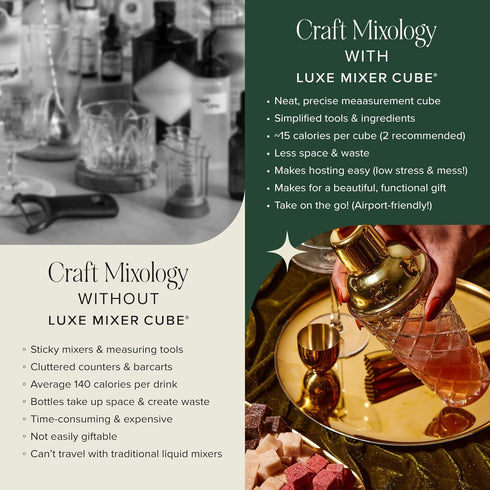 (30) Teaspressa Luxe Mixer Cube - Cocktail Drink Mixer (Espresso Martini)