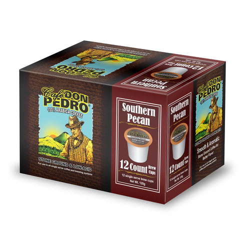 Cafe Don Pedro Southern Pecan Low Acid Coffee Pods - Compatible with
