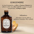 400ml 400ml Bacanha Organic Raw Ginger Syrup - Premium French Spiced Syrup - Glass Bottle Warm & Zesty Flavor