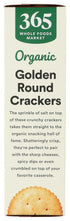365 12 by Whole Foods Market, Organic Golden Round Crackers, Ounce