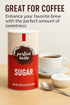 Perfect Taste 20 oz Packaging Granulated Sugar Sugar Canister Pure White Sugar for Coffee, Tea, Baking & Office Use