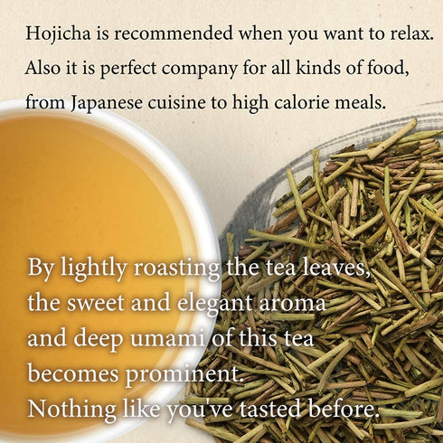 KIMIKURA Hojicha Roasted Green Tea - Loose Leaf 100g/3.5oz from Shizuoka Japan