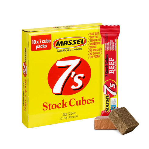 Massel Beef Style Bouillon Cubes | 10 x 7 Pack (70 Cubes)