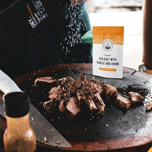 100% Colima Sea Salt New Flavors - Natural Flaky Sea Salt With Four Different Flavors - Hand Harvested & Unrefined