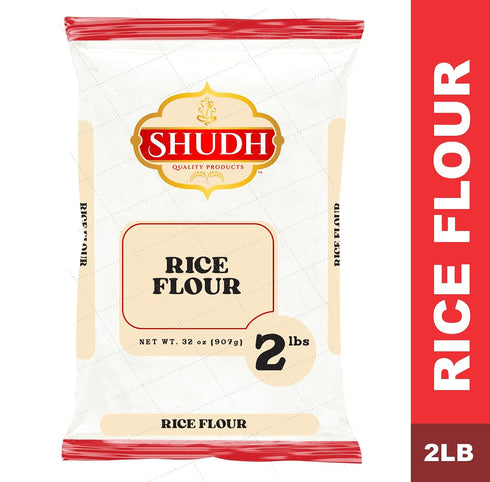2 LB Shudh RICE FLOUR ~ All Natural | Vegan | Gluten Friendly | Non-GMO