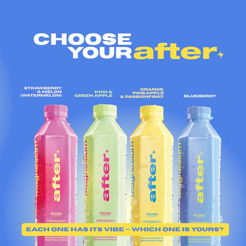 12 Pack, 16.9 oz AFTER Electrolyte Drink, Orange Pineapple Passionfruit Flavor, Electrolytes Hydration Drink, fl