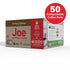 50 Count Joe Knows Coffee, Tall Dark & Handsome Compostable Dark Roast Coffee Pods | Bold & Rich Flavor | Compatible