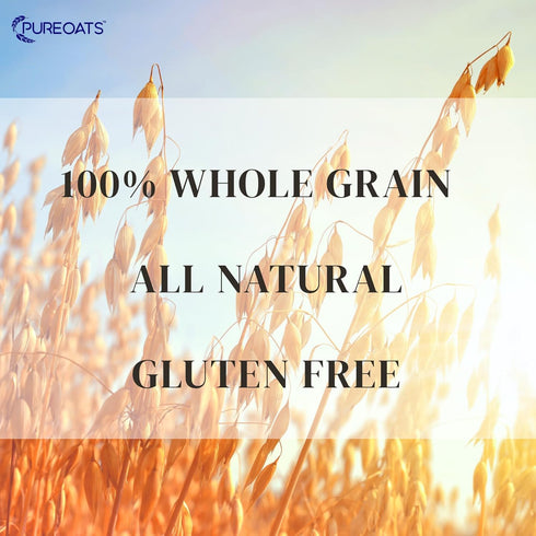 PureOats 41oz (Pack 2), 100% Gluten Free Rolled Oats, Bag Of Whole Grain, Vegan, Allergen Free for Healthy breakfast