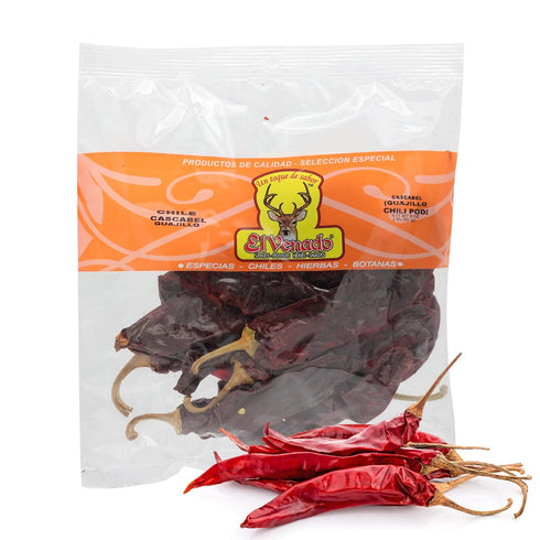El Venado Guajillo Chile Pods 3oz (Dried) - Natural Mild to Medium Heat Chili for Mexican Recipes