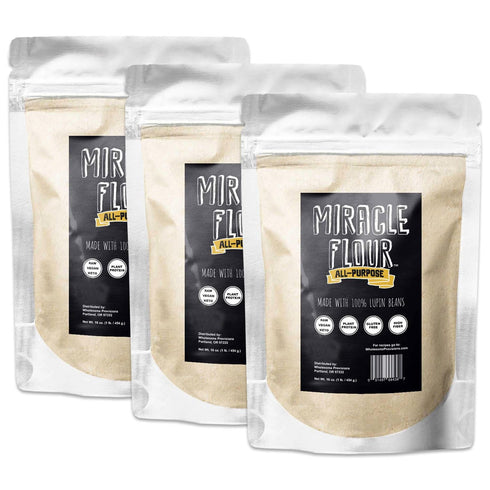 100% Sweet Lupin Flour, Non-GMO, All Purpose, Gluten Free, Vegan, Plant Protein,