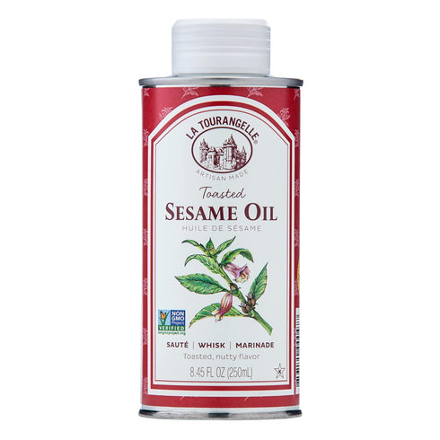 La Tourangelle Toasted Sesame Oil - Great for Cooking, Add to Noodles, Stir-Fry, 8.45 Fl Oz