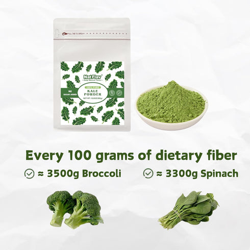 Nat Flav 100% 10.5oz (300g) |100 Pure Kale Powder | | No Sugar Added | Gluten-Free & Additives-Free | Non-GMO Servings