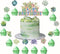 MMBDAMAI 25 Pcs Succulent Plants Cake Decorations Succulent Plants Cake Topper Cupcake Toppers