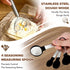 34 Oz 10 Set RYTOXILO Sourdough Starter Jar Kit, Glass Sour Dough Jars Wide Mouth for Beginners, Pcs Bread Starter